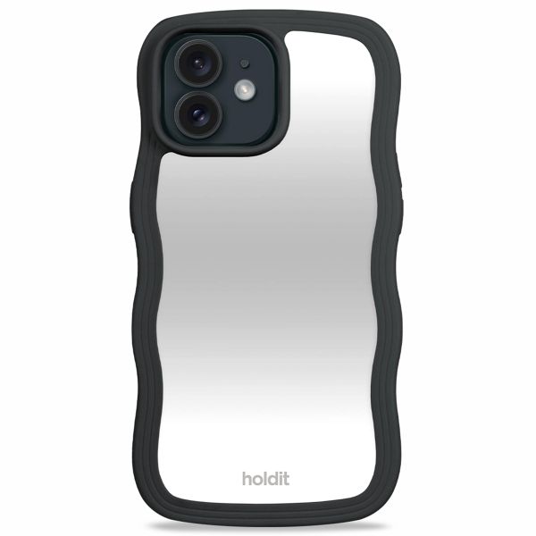 Holdit Wavy Case iPhone 12/12 Pro - Black / Mirror