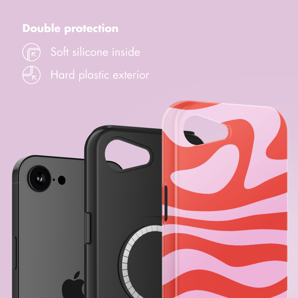 Selencia Vivid Back Cover with MagSafe Apple iPhone 17e / 16e - Dream Swirl Pink