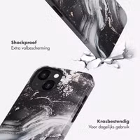 Selencia Vivid Backcover Apple iPhone 13 - Chic Marble Black