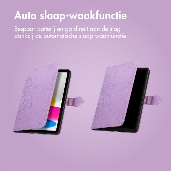 imoshion Mandala Bookcase Apple iPad Air 11 inch (2025) M3 / (2024) M2 / Air 5 (2022) / Air 4 (2020) - Lila