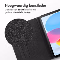 imoshion Mandala Bookcase Apple iPad 11 (2025) 11 inch / iPad 10 (2022) 10.9 inch - Zwart