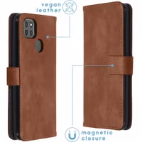 imoshion Luxe Bookcase Motorola Moto G9 Power - Bruin