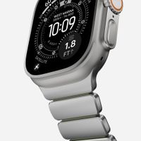 Nomad Stratos Band Apple Watch | 44/45/46/49 mm - Forest Green / Natural Titanium
