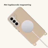 Selencia Rivièra MagSafe Backcover met afneembare haakjes Samsung Galaxy S22 - Milky Latte
