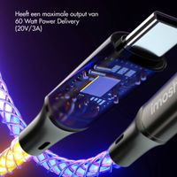 imoshion Lichtgevende Snellaadkabel RGB - USB-C naar USB-C kabel - 2 meter