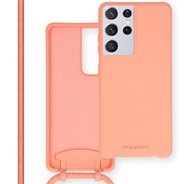 imoshion Color Backcover met afneembaar koord Samsung Galaxy S21 Ultra - Peach