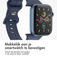 imoshion Siliconen⁺ bandje Apple Watch Series 1 t/m 9 / SE (38/40/41 mm) | Series 10 / 11 (42 mm) - Maat S/M - Midnight