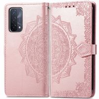 imoshion Mandala Bookcase voor de Oppo A74 (5G) / A54 (5G) - Rosé Goud