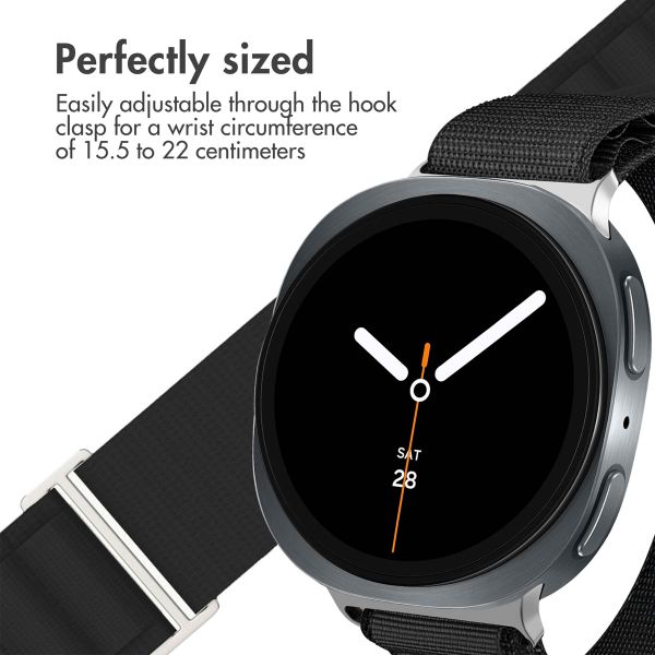 imoshion Nylon Alpine Band Samsung Galaxy Watch 9 (40/44mm) / Watch 8 (40/44mm) / Classic (46mm) - Black
