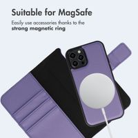 imoshion Detachable 2-in-1 Luxury Bookcase Apple iPhone 12 (Pro) - Purple