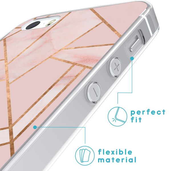 imoshion Design hoesje Apple iPhone SE (2016) / 5 / 5s - Pink Graphic