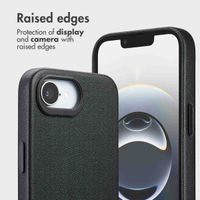 Accezz 2-in-1 Leather Bookcase with MagSafe Apple iPhone 17e / 16e - Onyx Black