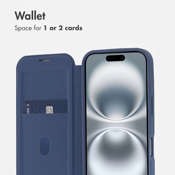 imoshion Transparent Bookcase with MagSafe Apple iPhone 16 - Blue