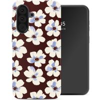 Selencia Vivid Back Cover Samsung Galaxy A37 (5G) - Choco Flower Pop