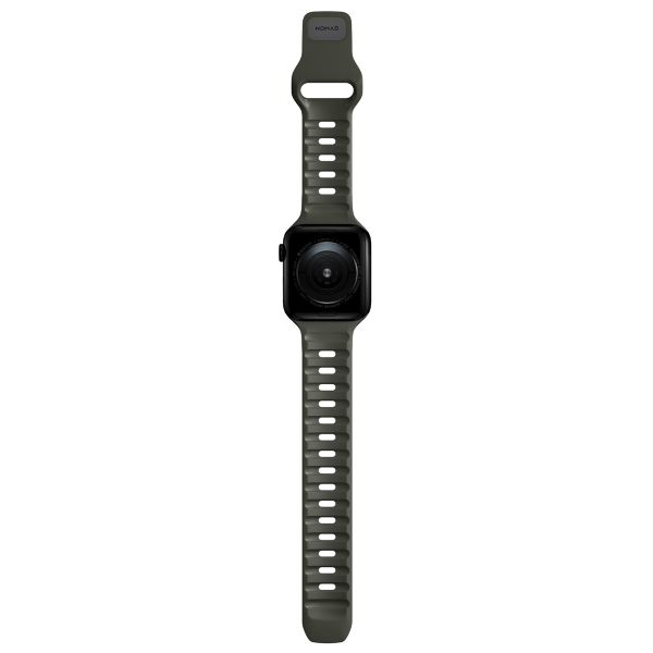 Nomad Sport band FKM Apple Watch Series 1 t/m 9 / SE (38/40/41 mm) | Series 10 / 11 (42 mm) - Ash Green