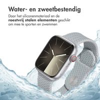 imoshion Siliconen geweven bandje Apple Watch Series 1 t/m 9 / SE (38/40/41 mm) | Series 10 (42 mm) - Grijs