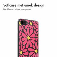 imoshion  Design hoesje iPhone SE (2022 / 2020) / 8 / 7 - Dusty Rose Flowers Connect