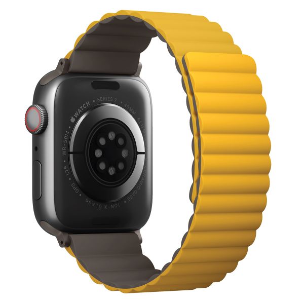 Uniq Revix dubbelzijdig bandje Apple Watch Series 1 t/m 11 / SE / Ultra (44/45/46/49 mm) - Mustard / Khaki
