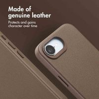 Accezz Leather Back Cover with MagSafe Apple iPhone 17e / 16e - Coffee Brown
