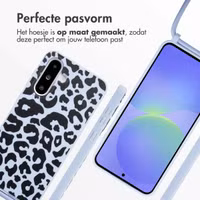 imoshion Siliconen design hoesje met koord Samsung Galaxy A36 / A56 - Animal Lila