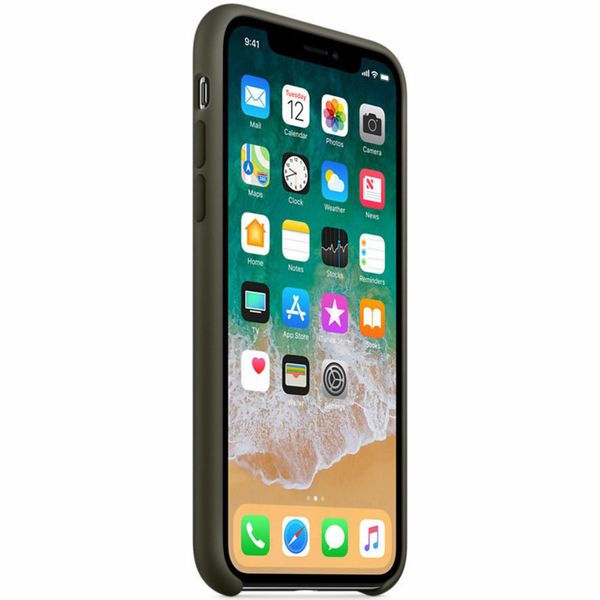 Apple Silicone Backcover Apple iPhone X - Dark Olive