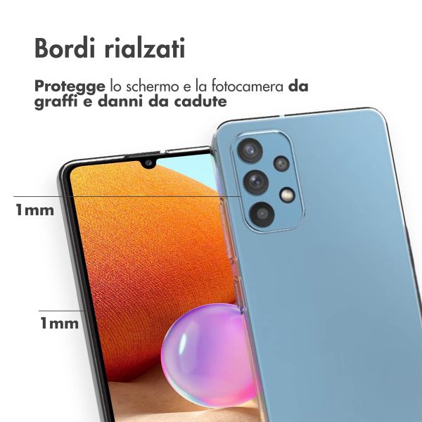 Accezz Clear Backcover Samsung Galaxy A32 (4G) - Transparant