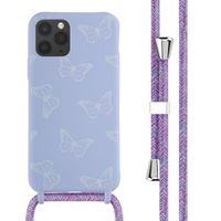 imoshion Siliconen design hoesje met koord Apple iPhone 11 Pro - Butterfly