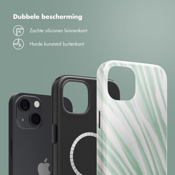 Selencia Vivid Backcover met MagSafe Apple iPhone 13 - Nature Grayed Jade