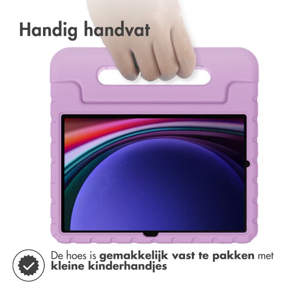 imoshion Kidsproof Backcover met handvat Samsung Galaxy Tab S9 11.0 inch / Tab S9 FE 10.9 inch - Lila