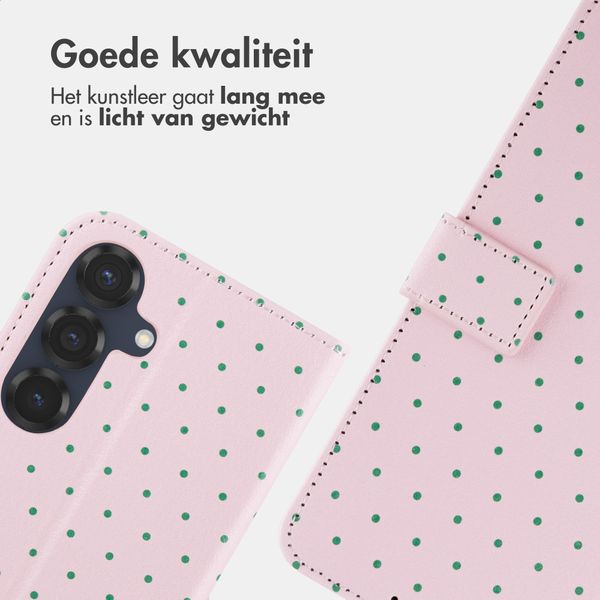 imoshion Design Bookcase Samsung Galaxy S25 - Happy Dots