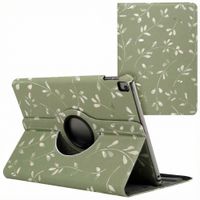 imoshion 360° Draaibare Design Bookcase Apple iPad 9 (2021) 10.2 inch / iPad 8 (2020) 10.2 inch / iPad 7 (2019) 10.2 inch - Green Flowers