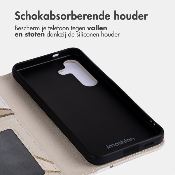 imoshion Design Bookcase Samsung Galaxy S24 - Beige Graphic