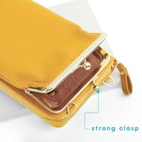 imoshion Vegan Lederen Telefoontasje Crossbody - Geel