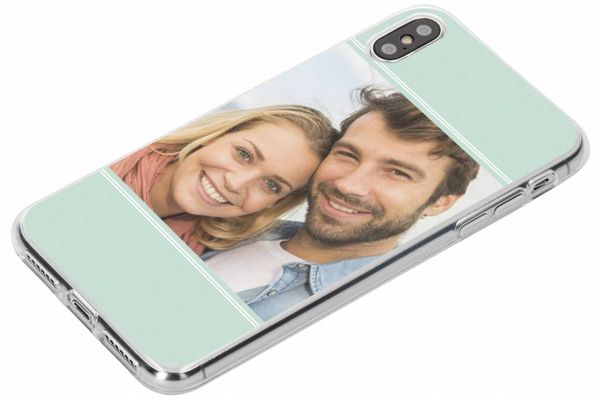 Ontwerp je eigen Apple iPhone Xs Max gel hoesje - Transparant