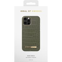 iDeal of Sweden Atelier Backcover iPhone 12 Pro Max - Khaki Croco