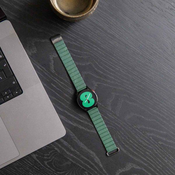 imoshion Magnetisch lederen bandje  - Universeel 22 mm aansluiting - Groen