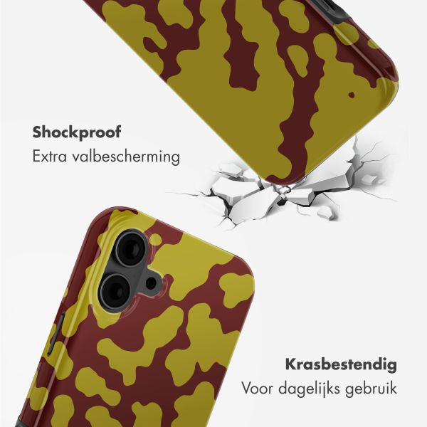 Selencia Vivid Backcover met MagSafe Apple iPhone 16 - Moo'd Olive Dust