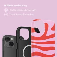 Selencia Vivid Backcover met MagSafe Apple iPhone 14 - Dream Swirl Pink