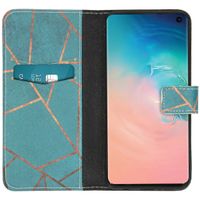 imoshion Design Softcase Bookcase Samsung Galaxy S10 - Blue Graphic