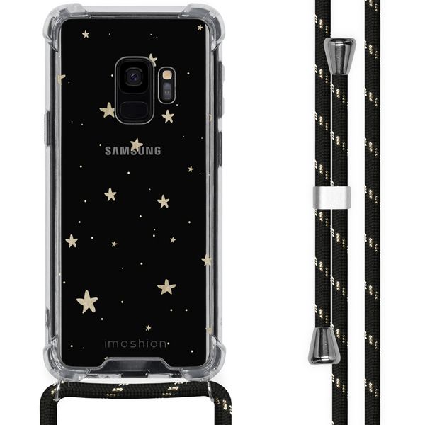 imoshion Design hoesje met koord Samsung Galaxy S9 - Sterren - Goud