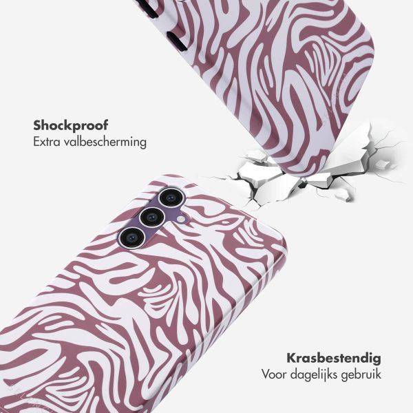 Selencia Vivid Backcover Samsung Galaxy S23 FE - Trippy Swirl Dark Rose