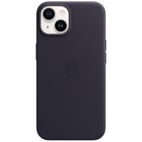 Apple Leather Back Cover with MagSafe Apple iPhone 14 - Ink