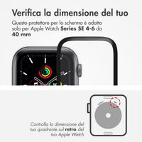 Accezz 2x Screenprotector met applicator Apple Watch Series 4-6 / SE - 40 mm
