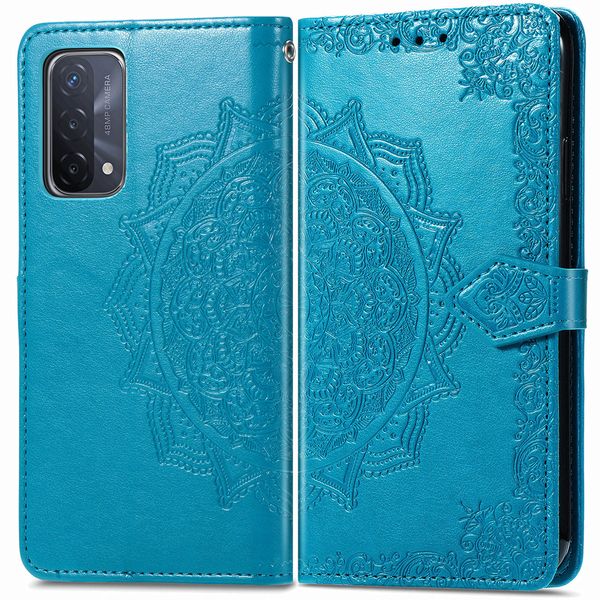 imoshion Mandala Bookcase Oppo A74 (5G) / A54 (5G) - Turquoise