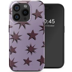 Selencia Vivid Backcover met MagSafe Apple iPhone 15 Pro - Stars Plum Lilac