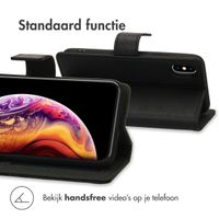 imoshion Luxe Bookcase iPhone Xs / X - Zwart