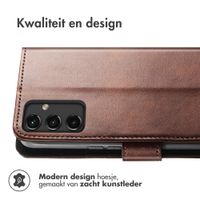 imoshion Luxe Bookcase Samsung Galaxy A14 (4G) - Donkerbruin
