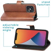 imoshion Luxury Bookcase Apple iPhone 13 Pro - Brown