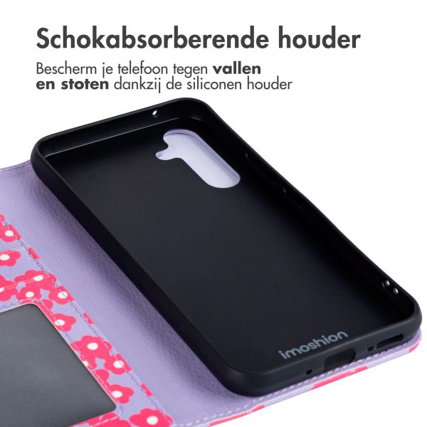 imoshion Design Bookcase Samsung Galaxy A54 (5G) - Dusty Rose Blossoms