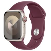 Apple Sport Band Apple Watch Series 1 t/m 9 / SE (38/40/41 mm) | Series 10 / 11 (42 mm) - Maat S/M - Mulberry